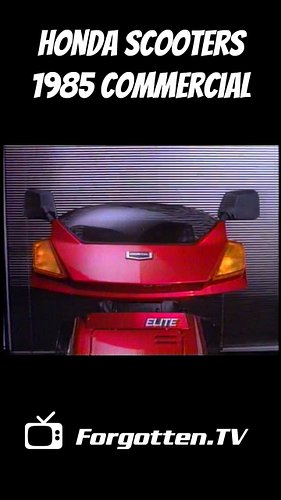 🛵 𝗝𝘂𝗻𝗲 𝟭𝟵𝟴𝟱.

Grace Jones. Adam Ant. Honda scooters.

Could this commercial possibly be any more mid-'80s?

For a brief momen...