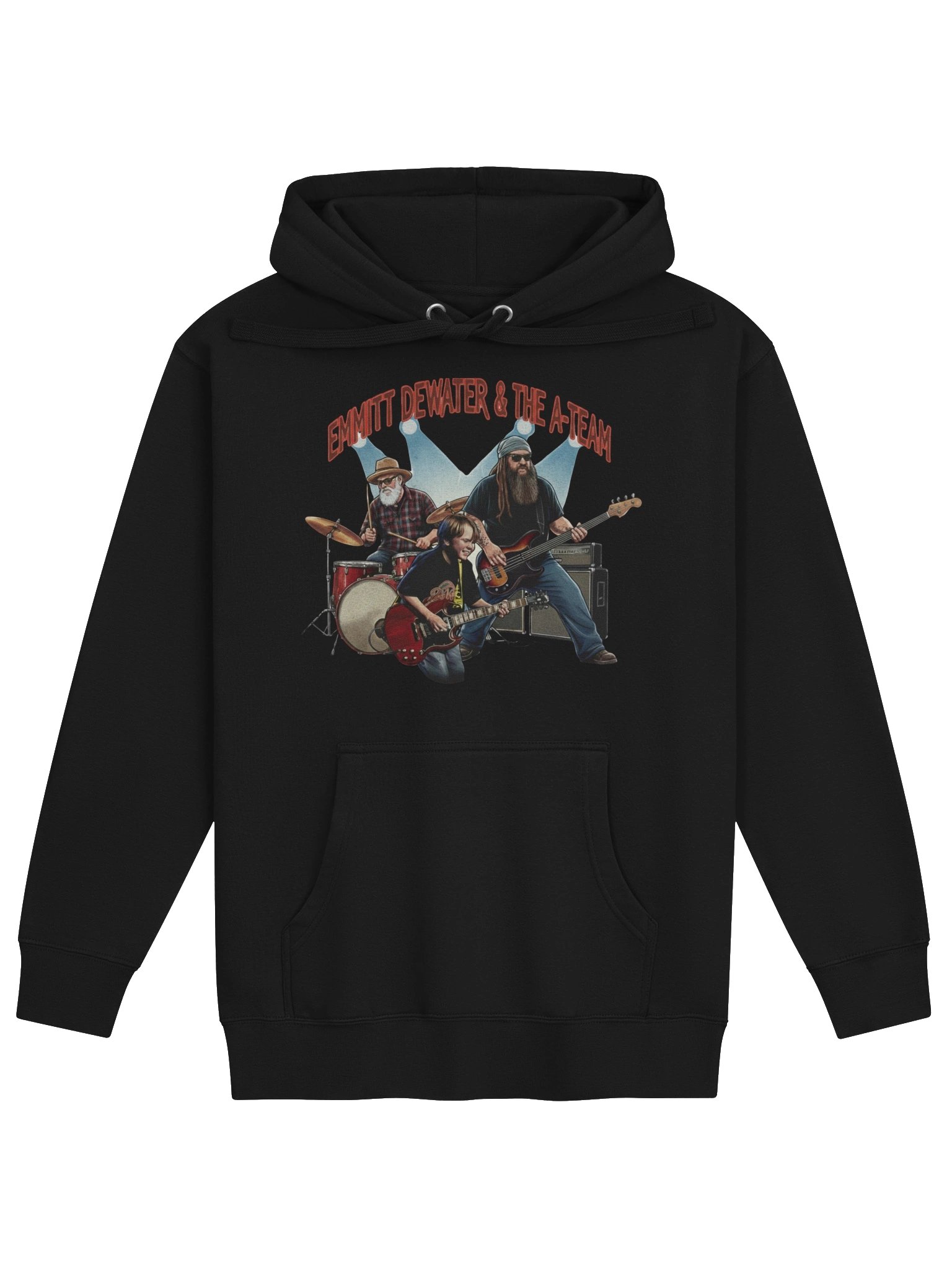 Emmitt DeWater & The A-Team Black Hoodie product image (1)