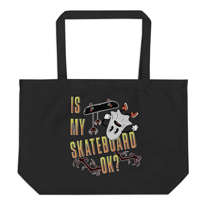 Is My Skateboard Ok? Ghost Spooky Tote Bag product image (1)