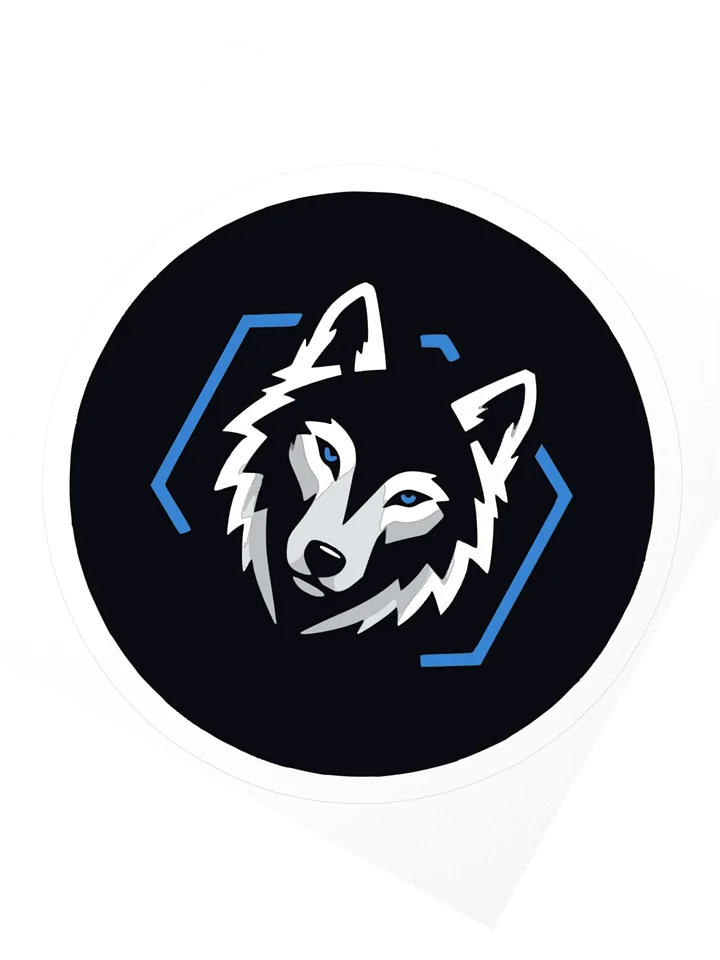 Geometric Wolf Kiss Cut Sticker product image (2)