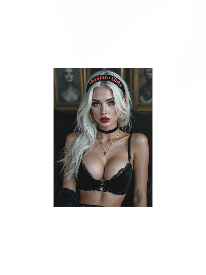 Golden Allure: Vampire Girls Headband Mini Poster product image (1)