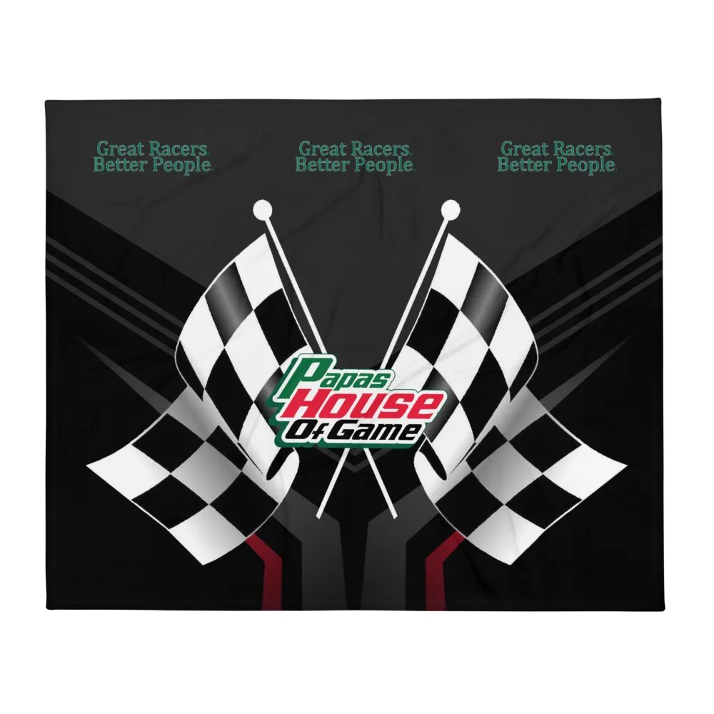 Checkered Flag Racing Throw Blanket product image (1)