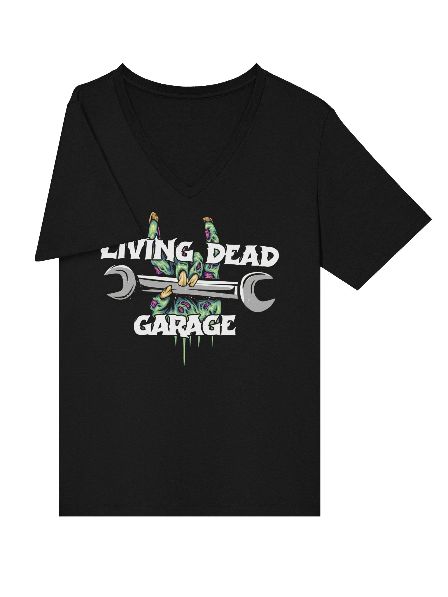 Living Dead Garage Womens V-neck product image (7)