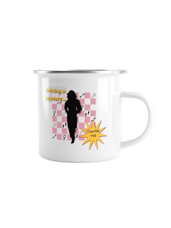 Retro Detective Mug- Pink/yellow product image (1)