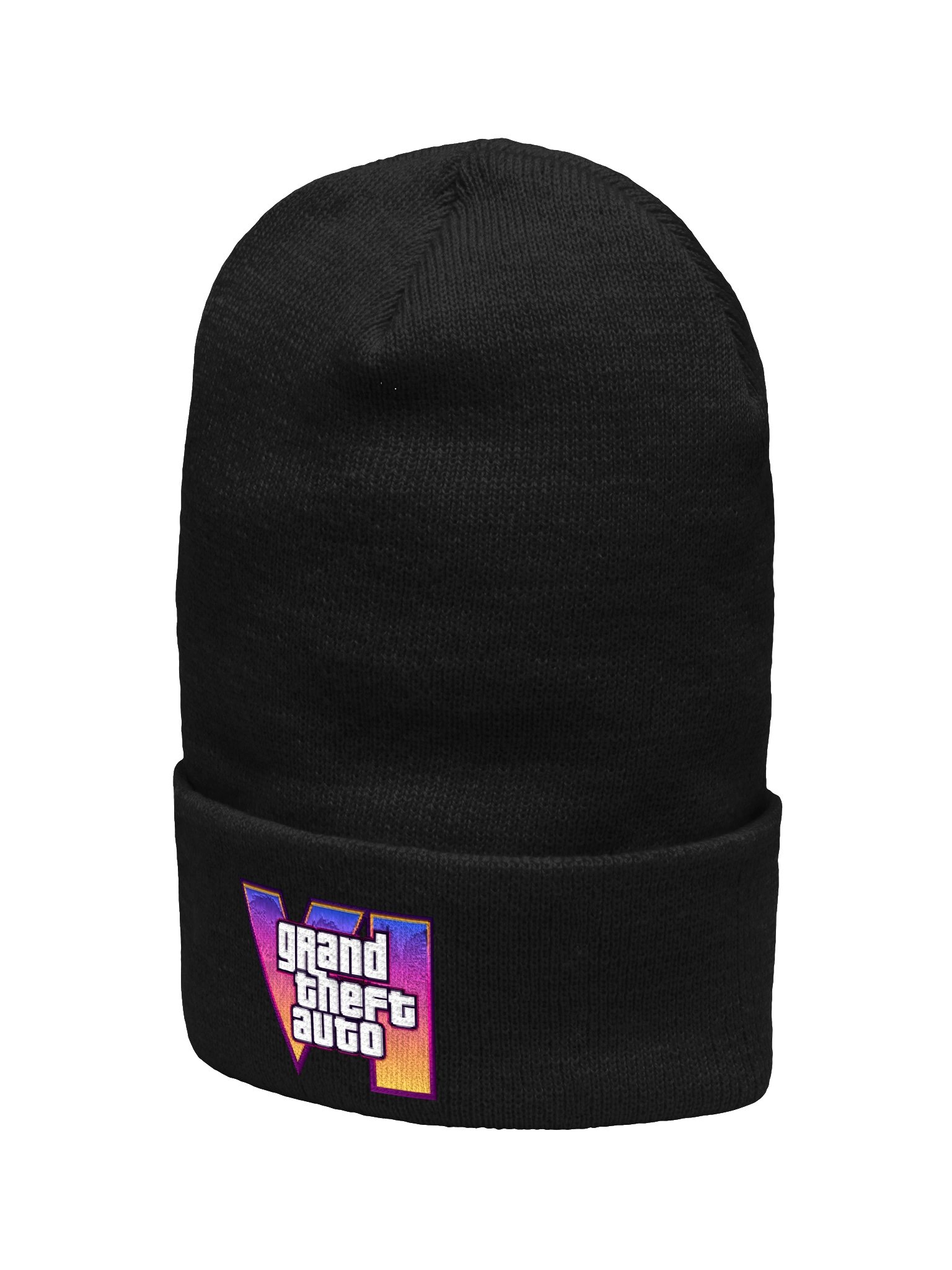 GTA VI Logo Embroidered Beanie Fan Made product image (64)