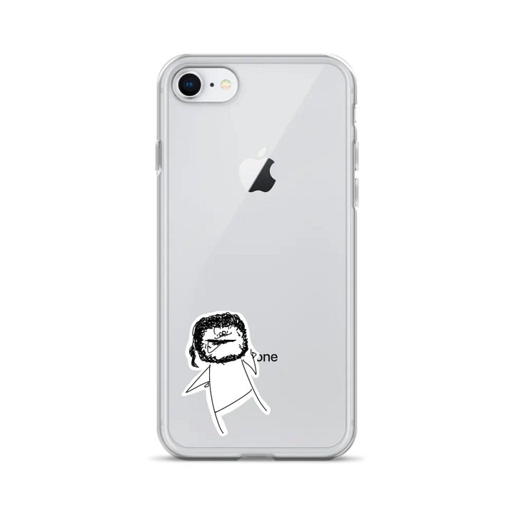 "NERVOUS" CLEAR IPHONE CASE product image (1)
