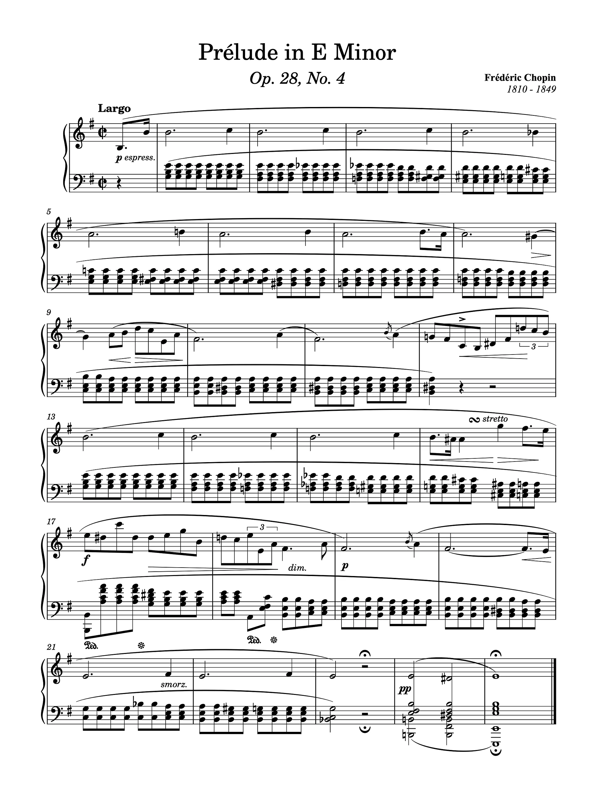 Prélude in E Minor, Op. 28, No. 4 product image (1)