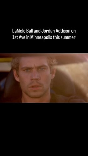 LaMelo Ball and Jordan Addison are about to have the street race of the summer in Minneapolis 🤧

#minnesotatimberwolves #minn...