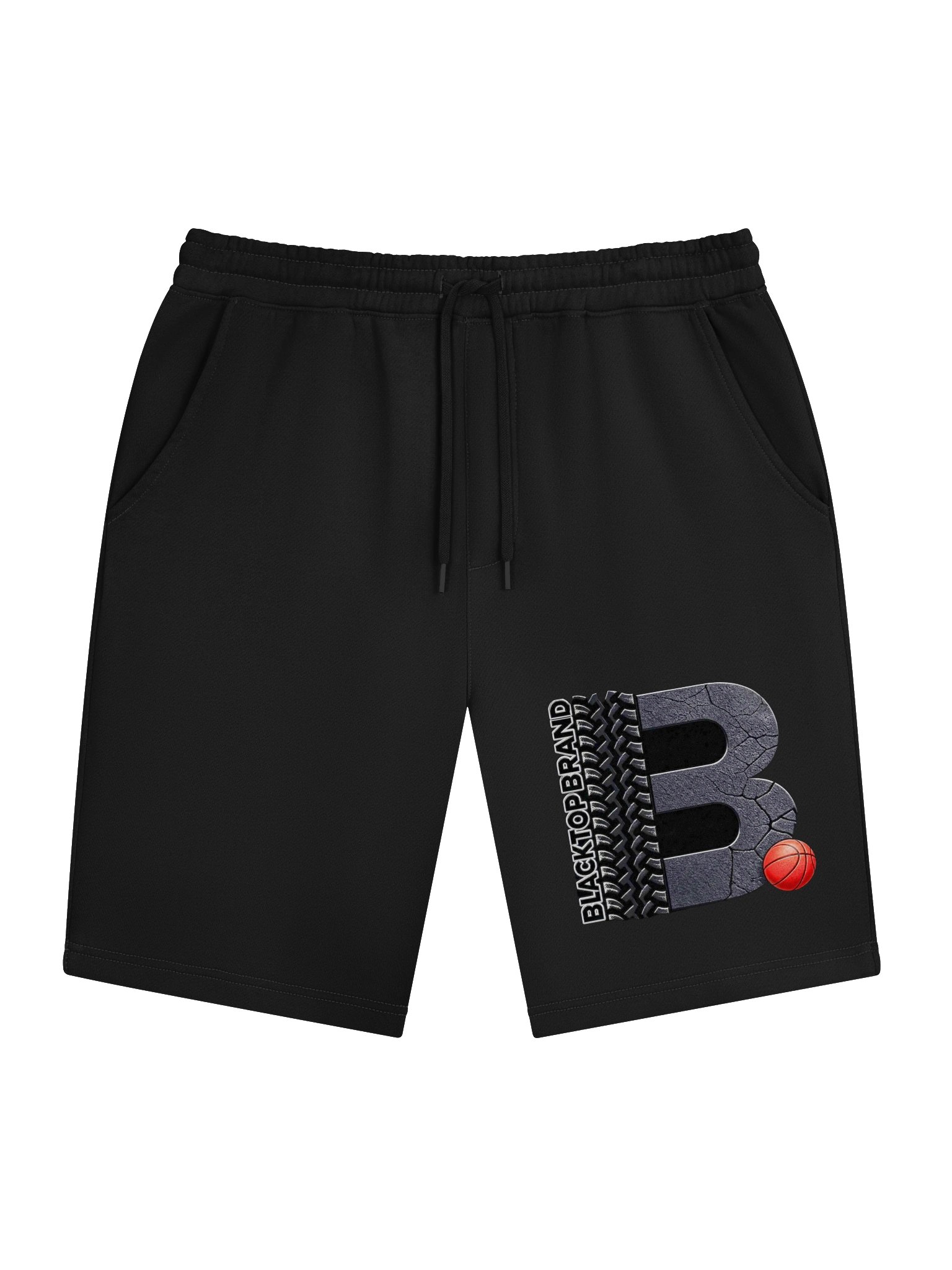 Blacktop Brand Basketball Logo Fleece Shorts product image (2)