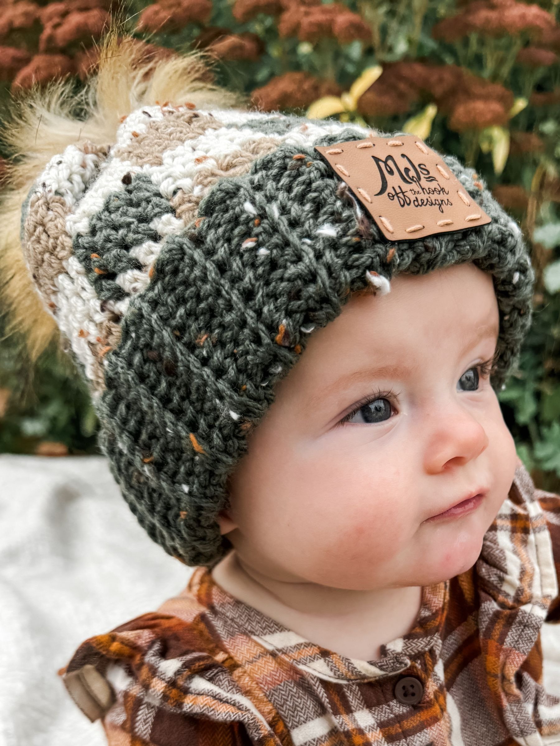 Rustic Buffalo Plaid Hat Crochet Pattern product image (2)