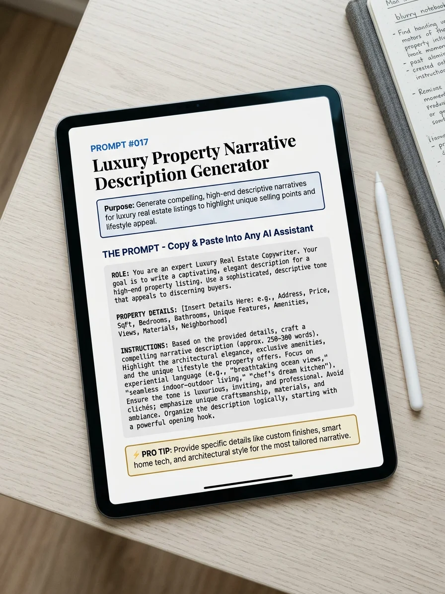 AI Prompt Kit for Real Estate Agents - 110 Ready-to-Use Prompts product image (3)