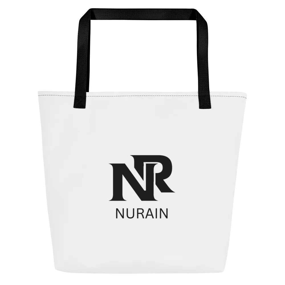 Minimal Black All-Over Nurain Tote Bag product image (1)