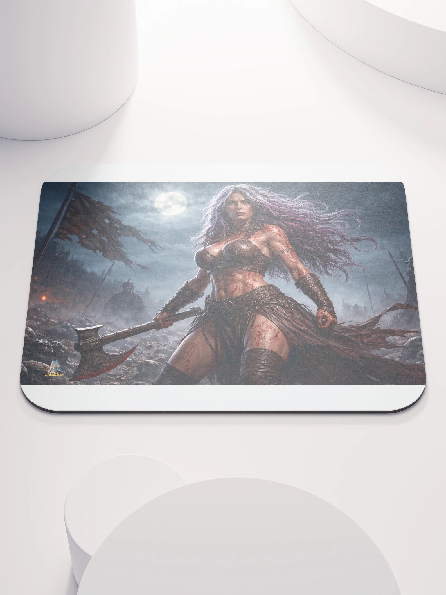 Blood Moon Warrior mouse pad product image (1)