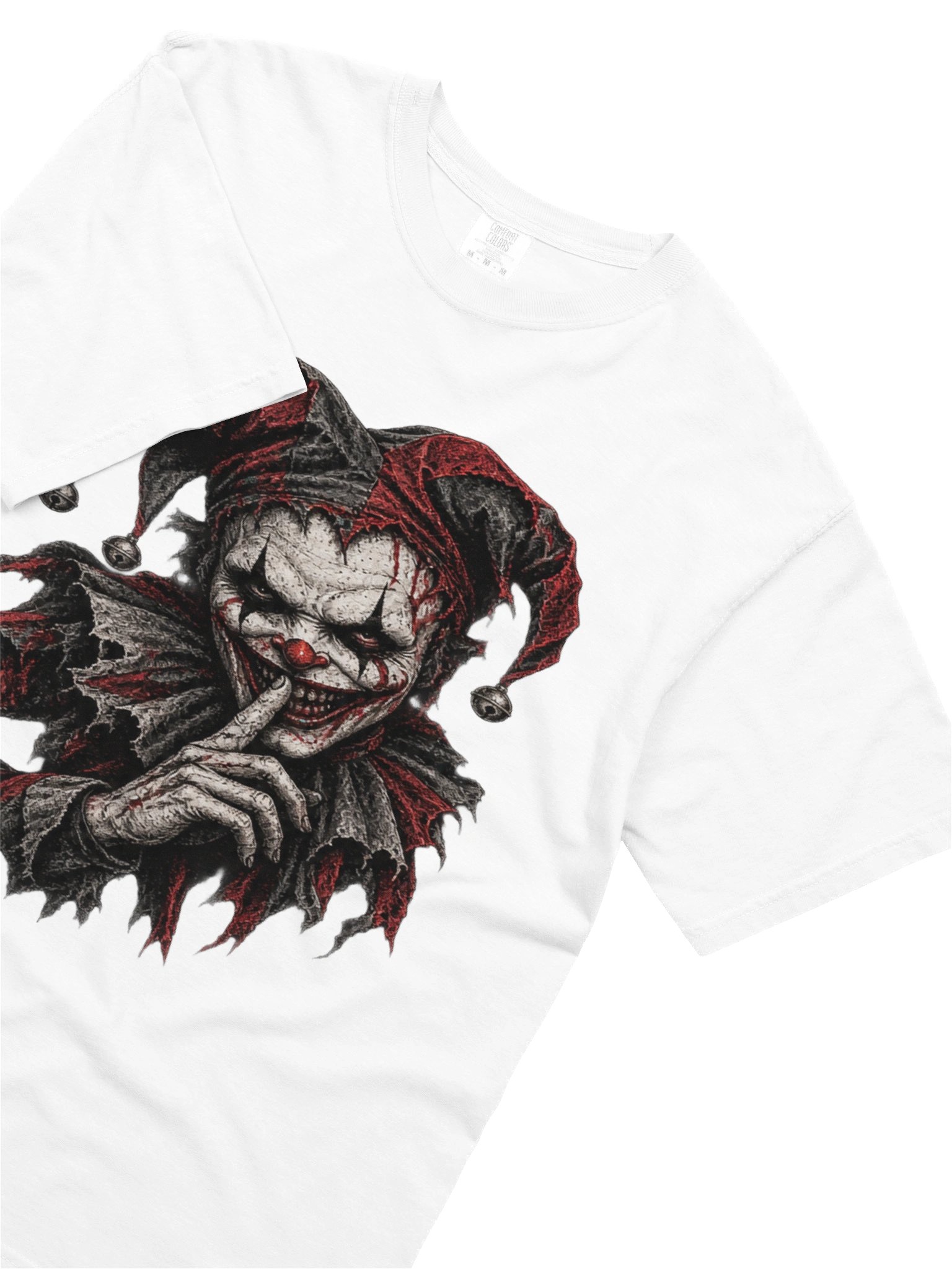 SINISTER HARLEQUIN JESTER GRAPHIC T-SHIRT | EVIL CLOWN HORROR GRAPHIC TEE product image (11)