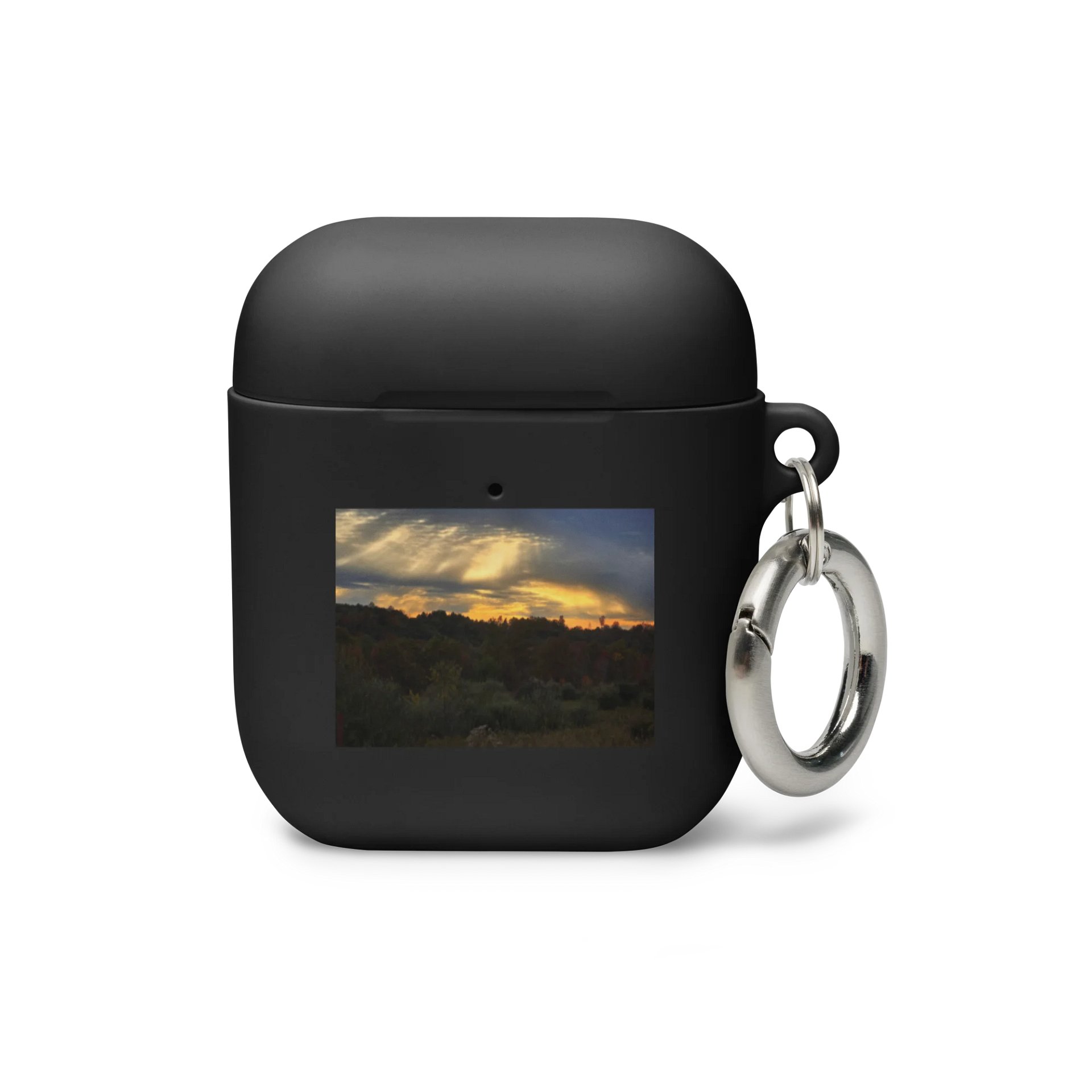 Golden Glow AirPods Case black product image (1)