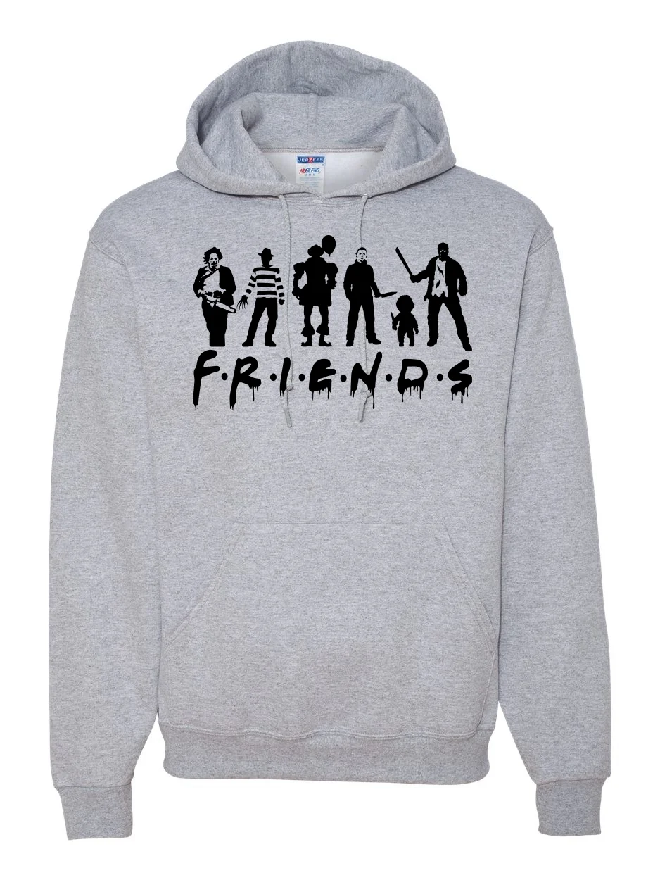 Scary Movie Friends Halloween Unisex Hoodie Graphic Hooded Sweatshirt product image (1)