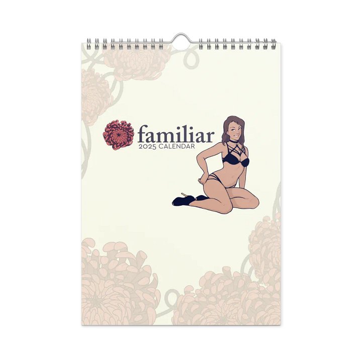 2025 Familiar Pinup Wall Calendar product image (1)