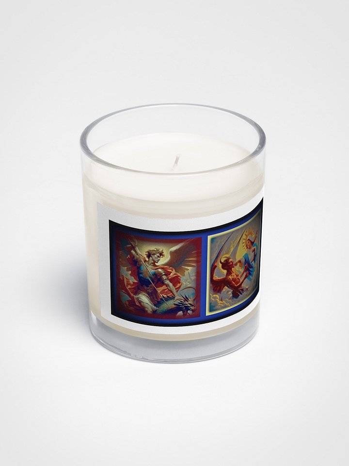 Saint Michael and the Blessed Virgin Mary Candle product image (2)