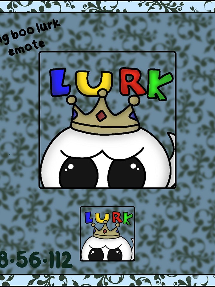 King boo lurk emote product image (1)