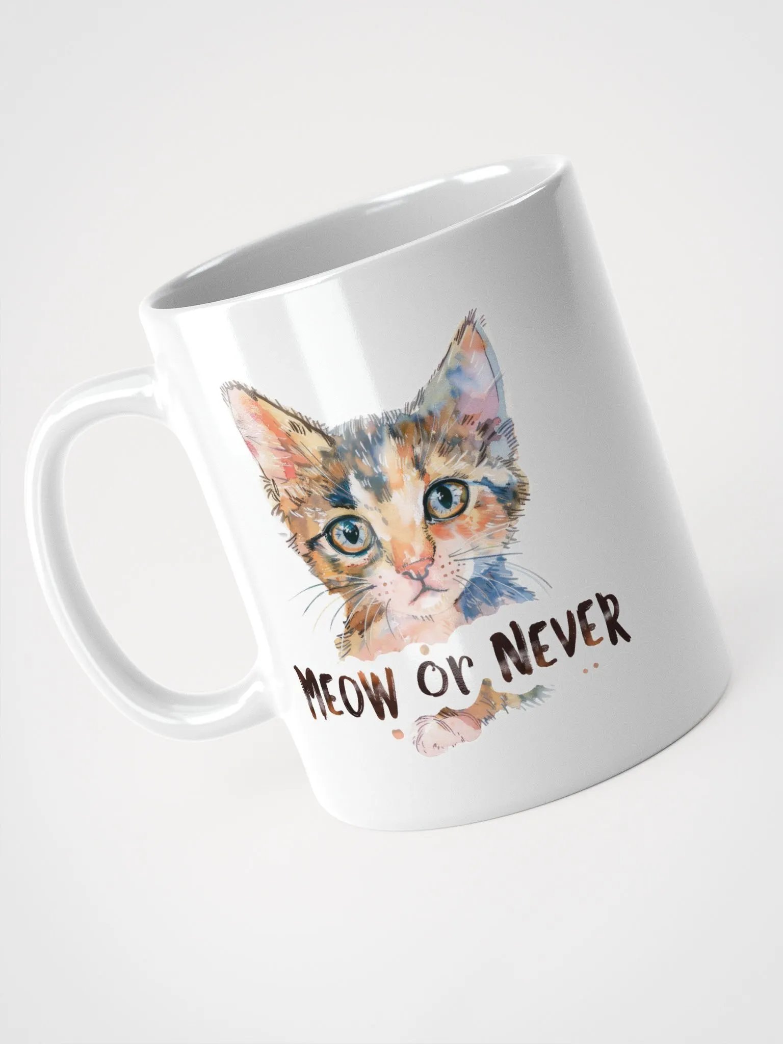 Meow or Never Kitten Mug product image (2)