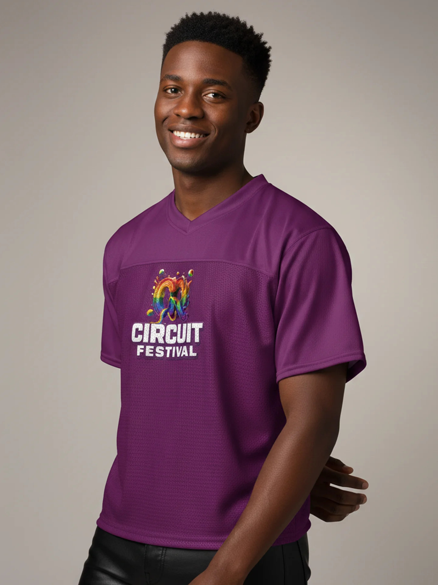 CQ CIRCUIT FESTIVAL PERFORMANCE MESH TEE — PURPLE EDITION product image (2)