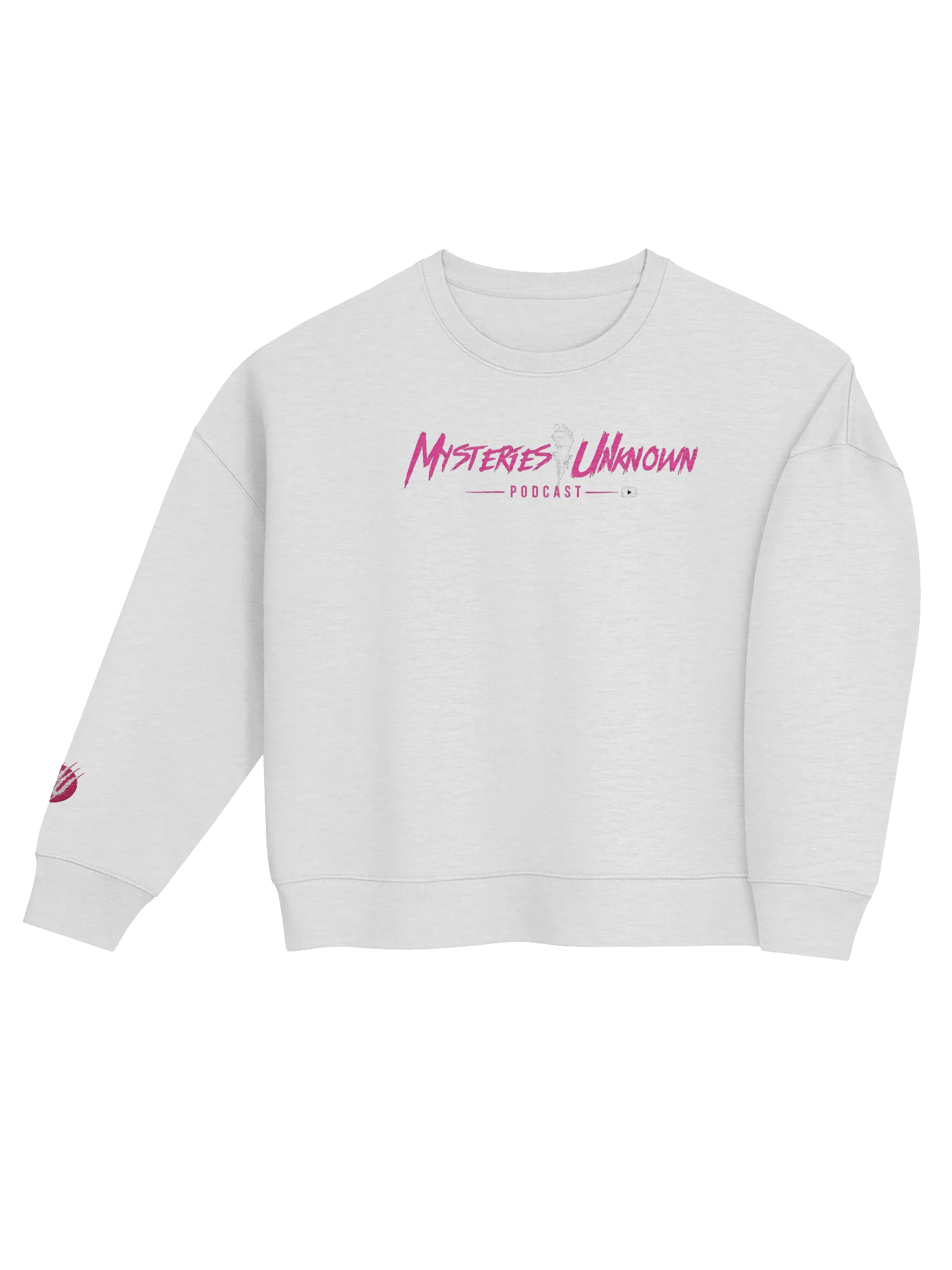 Mysteries Unknown Pink Logo Women’s T-Shirt product image (4)