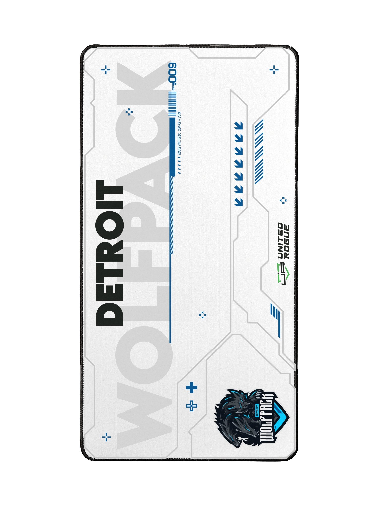 Detroit Wolfpack White Desk Mat product image (2)