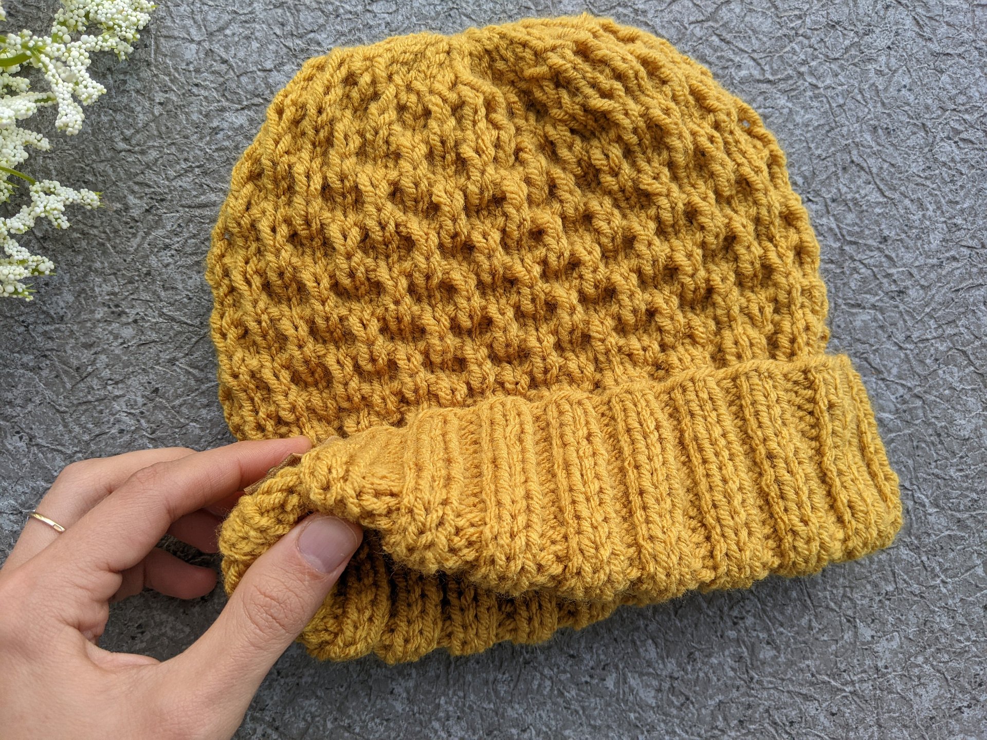 Quick & Cozy Knit Hat Pattern For Men product image (7)