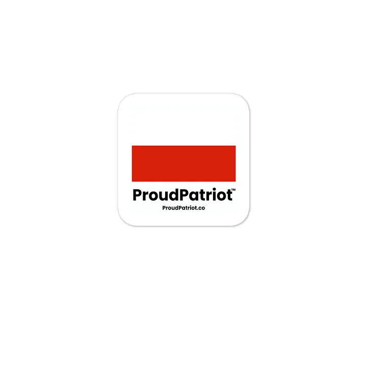 Poland Flag Vinyl Sticker product image (1)