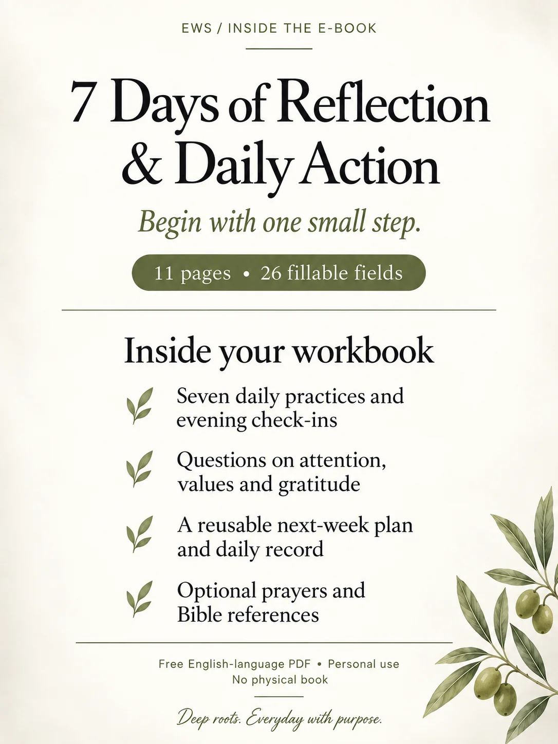 7 Days of Reflection & Daily Action: Start Building Your Starting Routine and Better Habits product image (2)