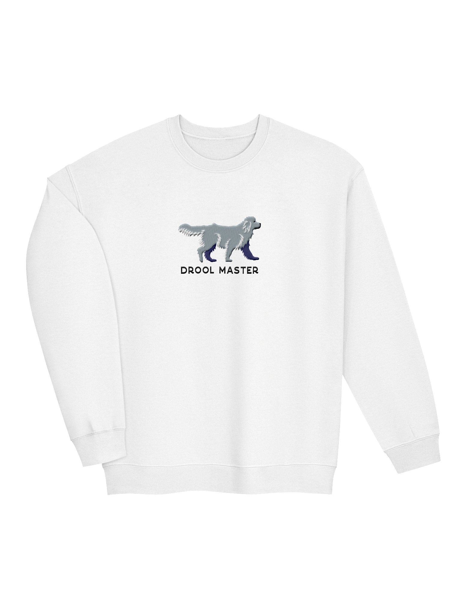 Drool Master Sweatshirt (Embroidered) of a Newfoundland(Gray) product image (6)