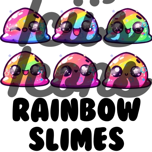 Rainbow Slime Badges product image (1)