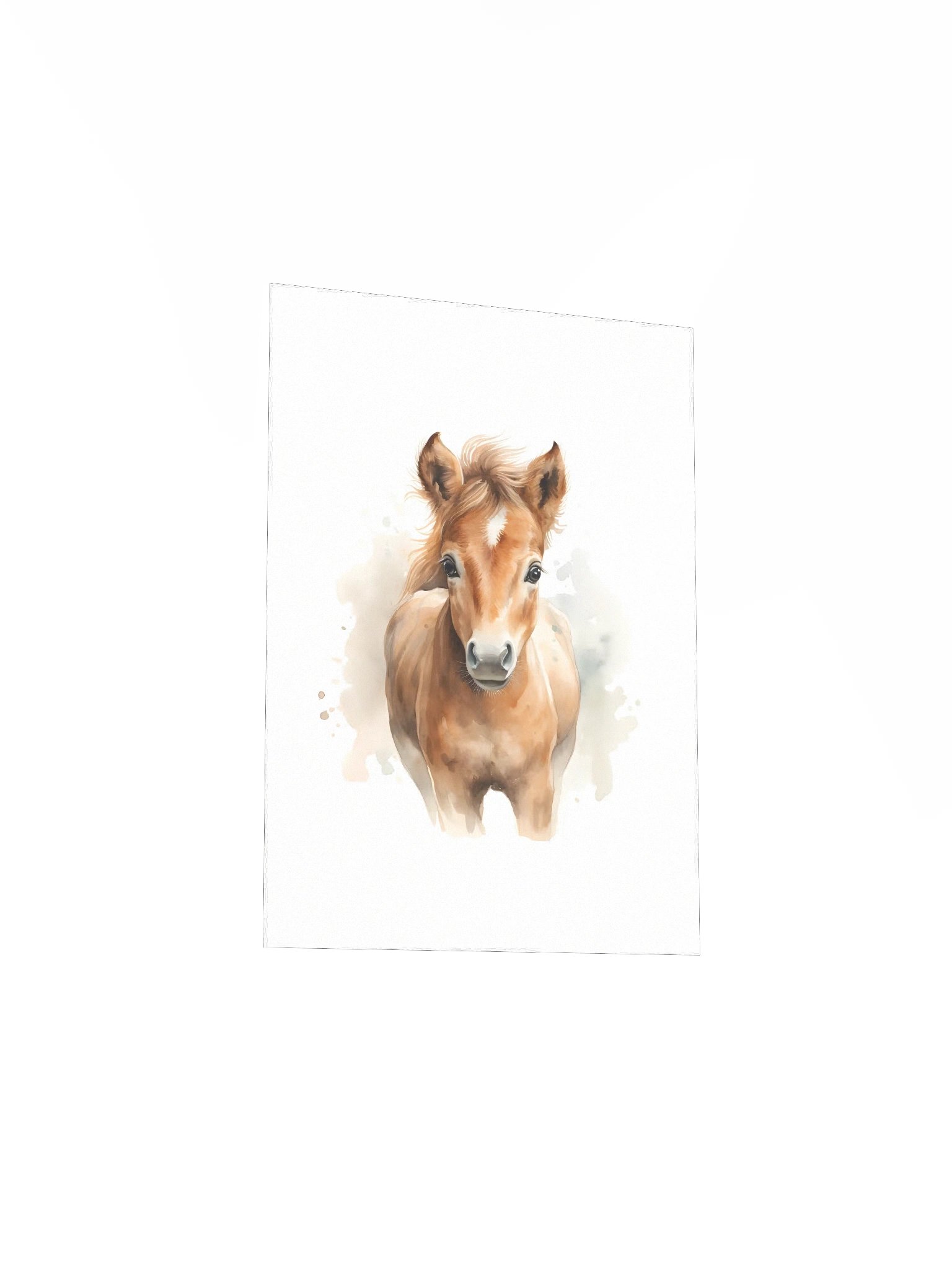 Watercolor Horse Portrait Print product image (5)