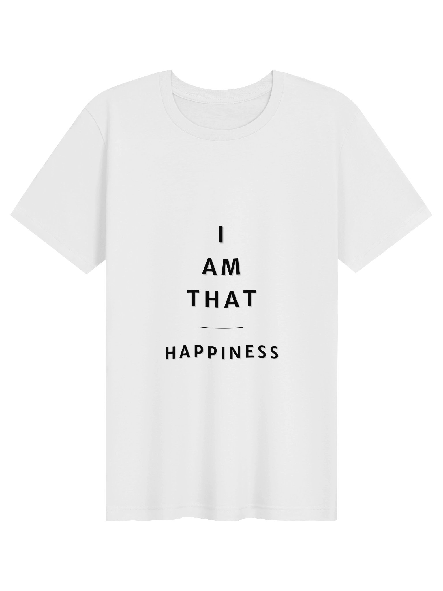 Unisex T-Shirt - HAPPINESS (Pure Text) product image (2)