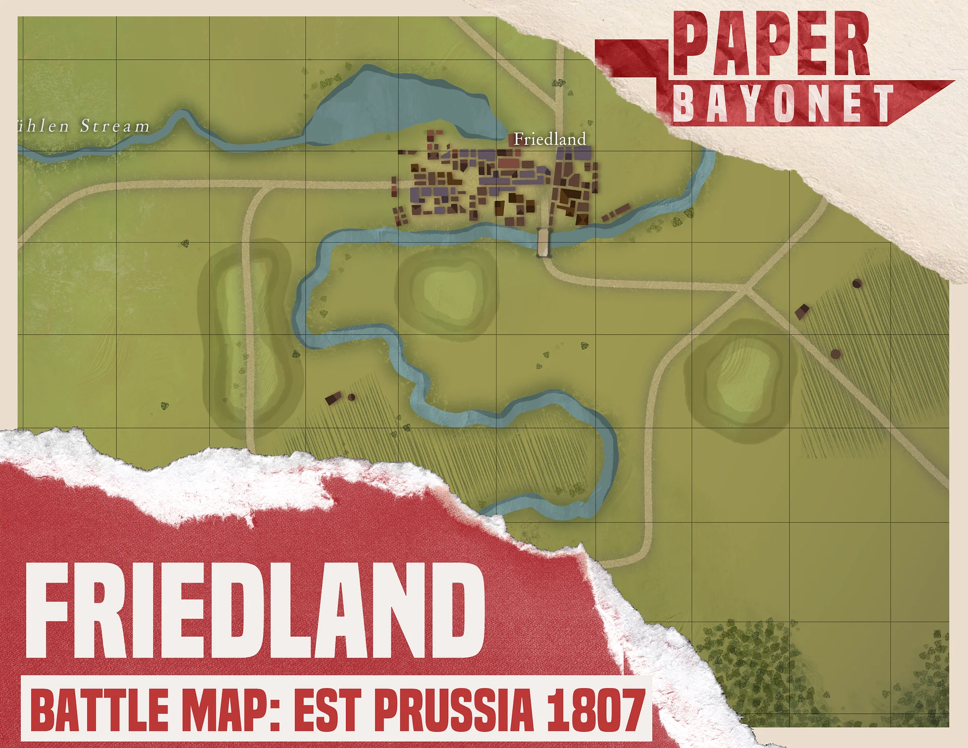Friedland battle map. product image (1)
