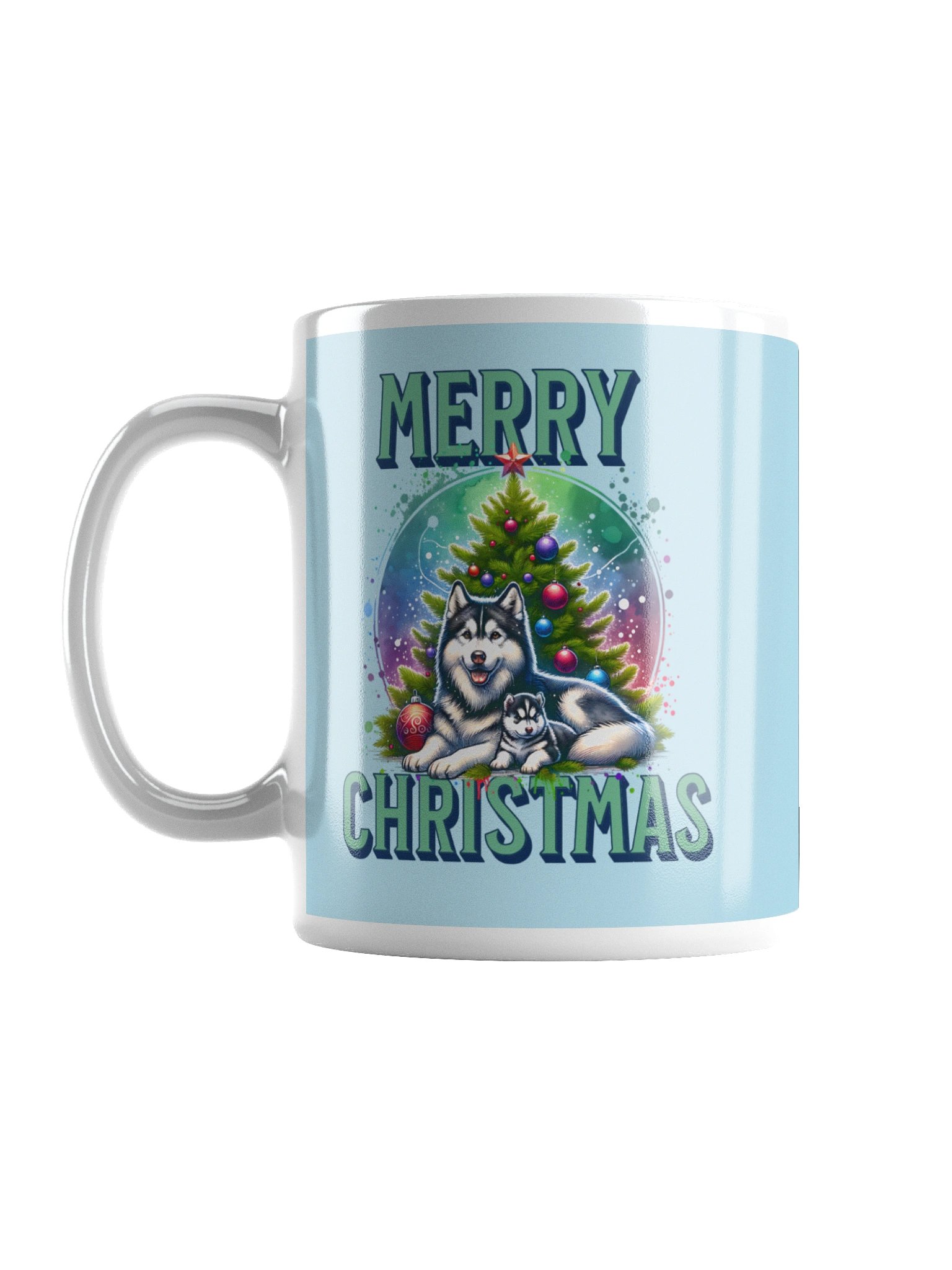 HUSKY CUDDLES MERRY CHRISTMAS 1 product image (2)