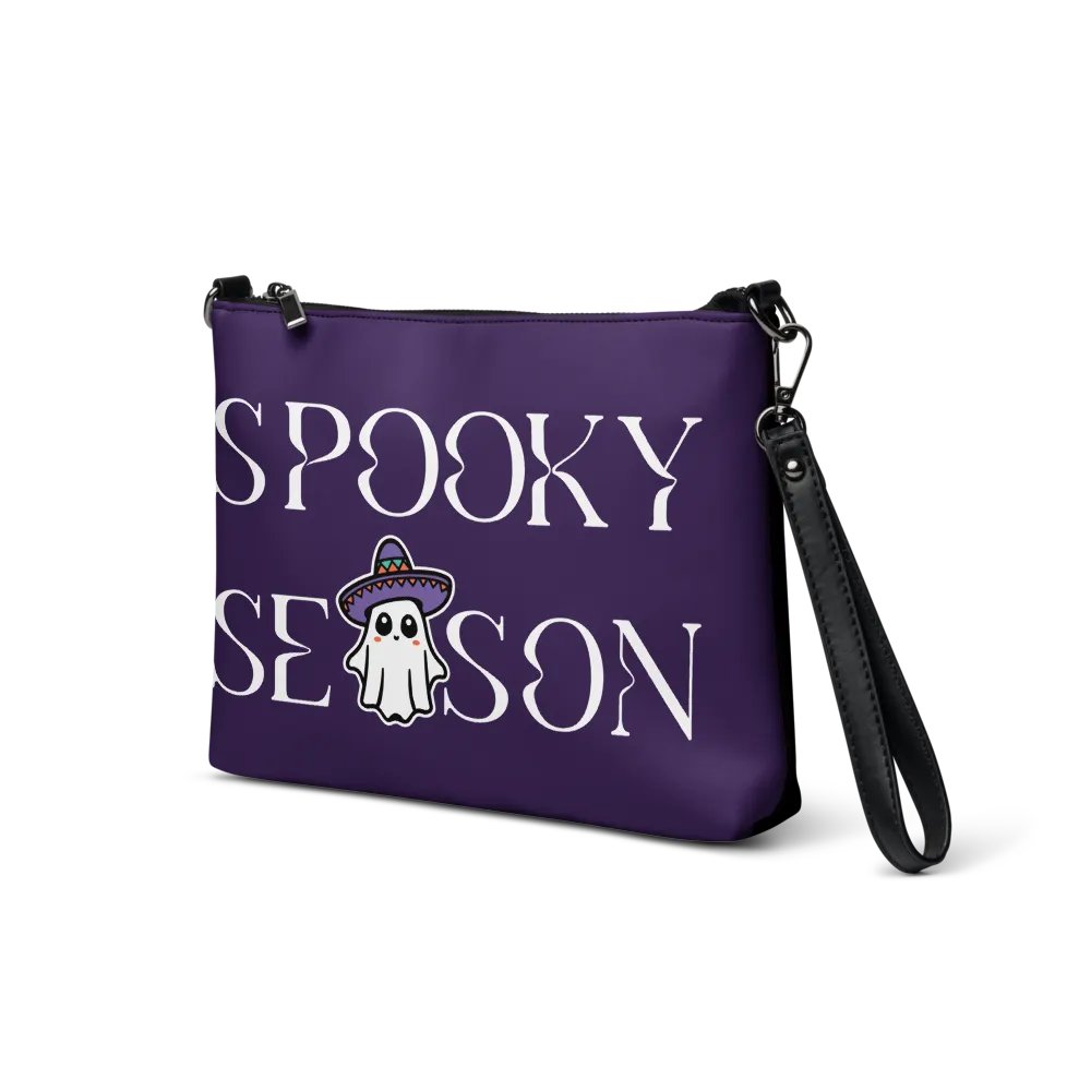Spooky Season Sombrero Ghost Light Flip-Sided Faux Leather Crossbody Bag product image (4)