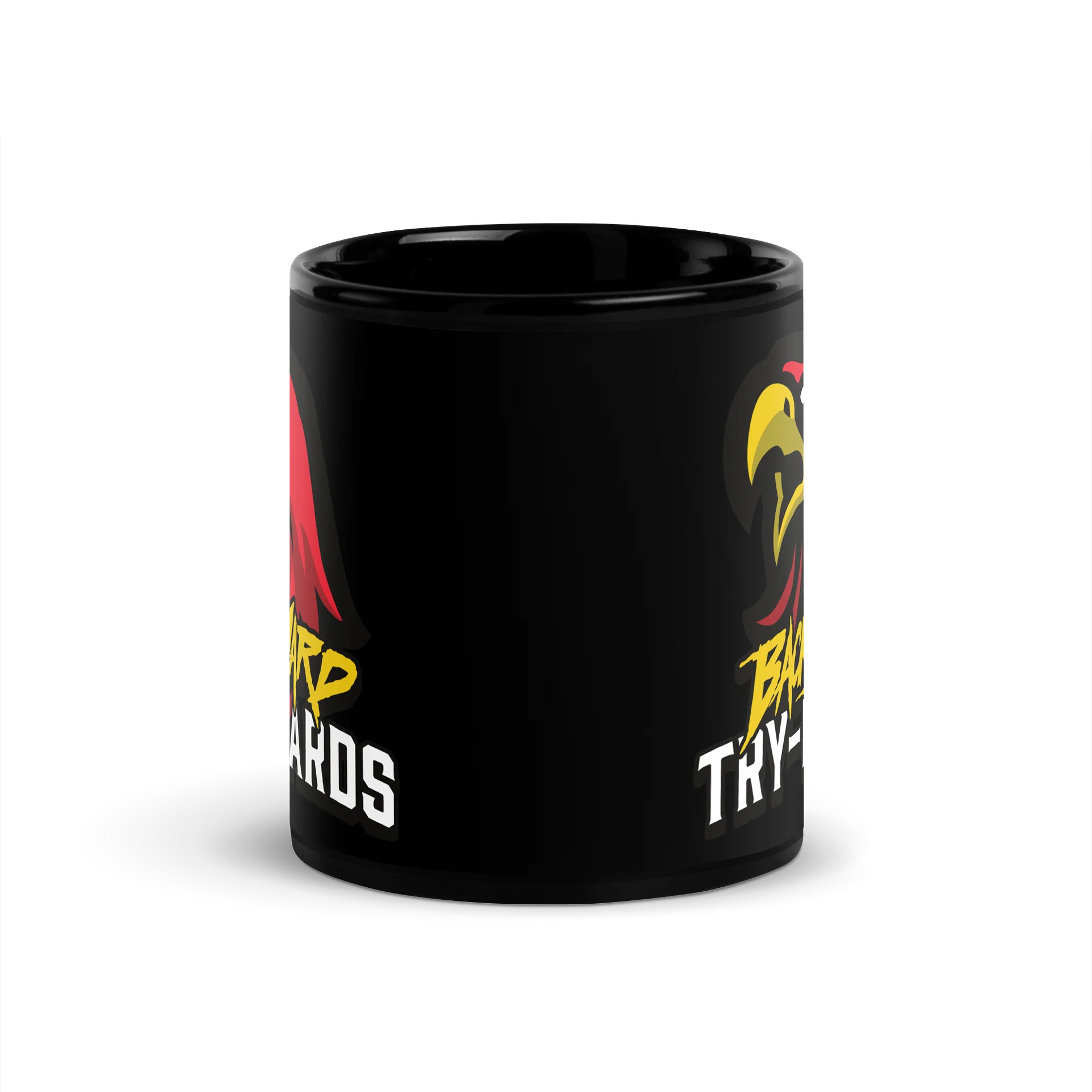 BACKYARD TRY-HARDS Mascot Black Glossy Mug product image (2)