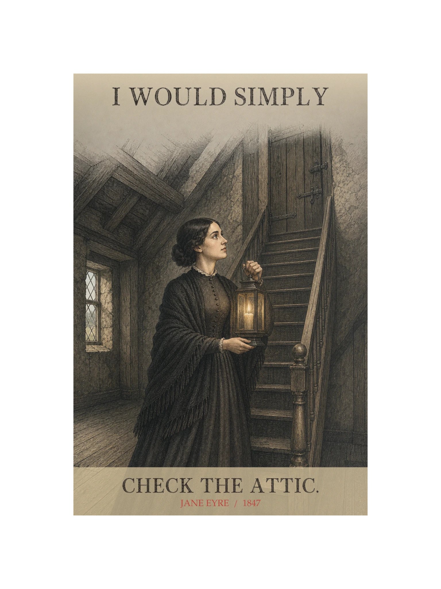 Check The Attic -- Jane Eyre Art Print product image (12)