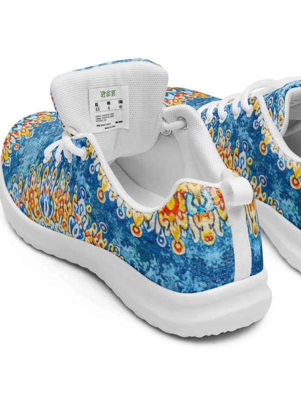 Solar Boho Mandala: Damen Sneaker in Blau & Gold Women's Athletic Shoes product image (4)