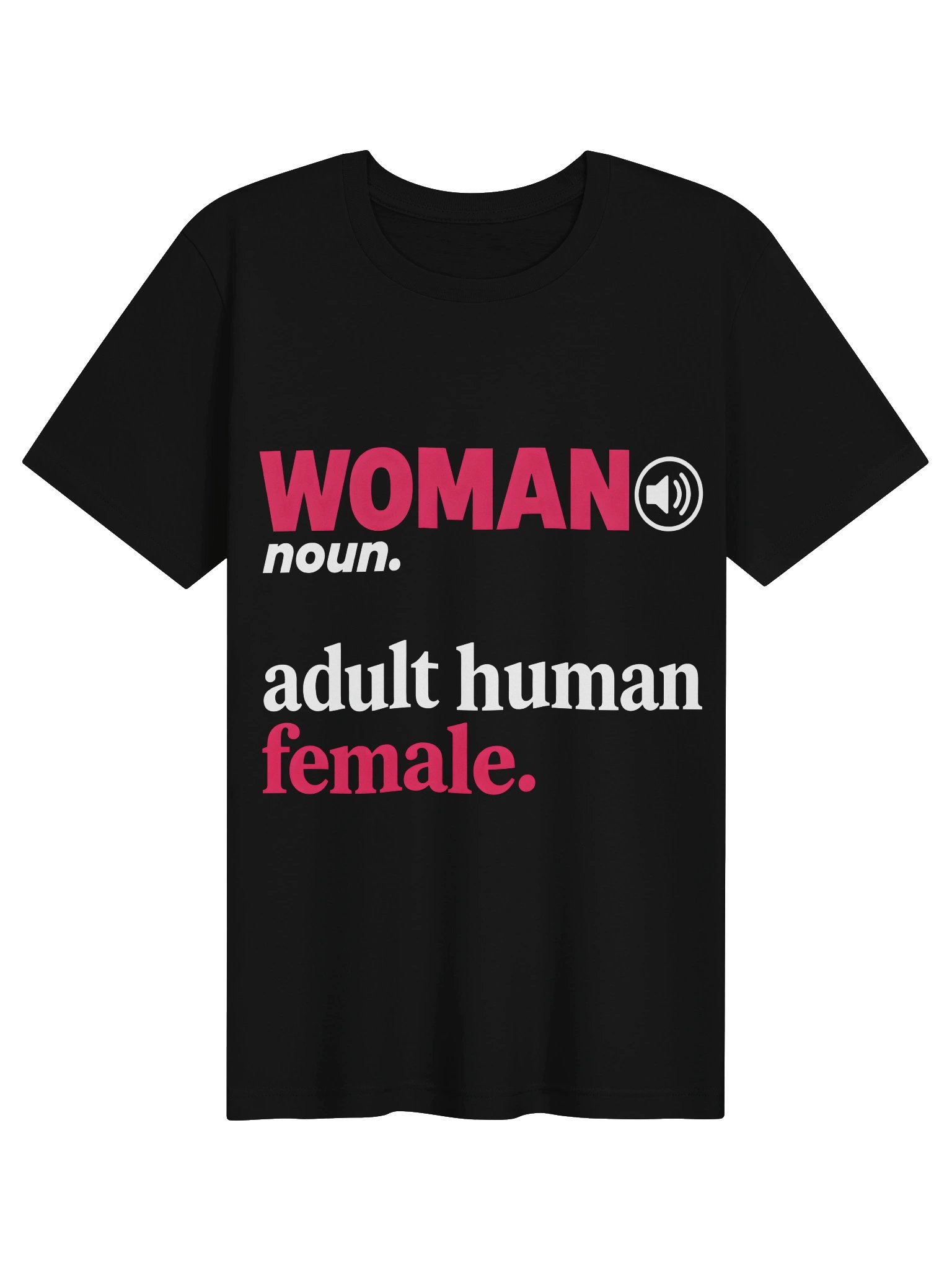WOMAN noun. adult human female. – Classic Heavyweight T-Shirt product image (2)