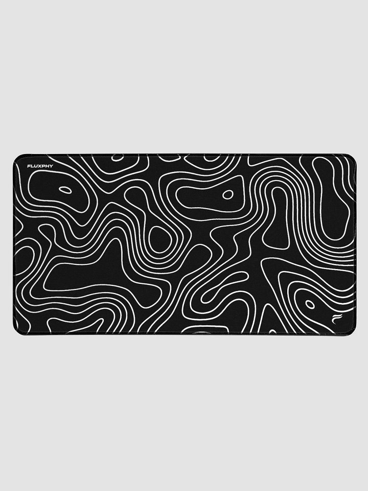 Black Topography Mousepad by Fluxphy product image (1)