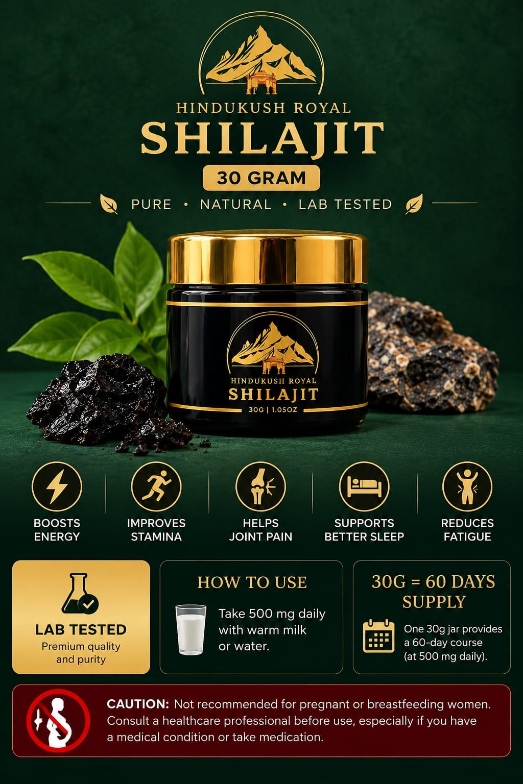 Hindukush Royal Shilajit 30g product image (2)