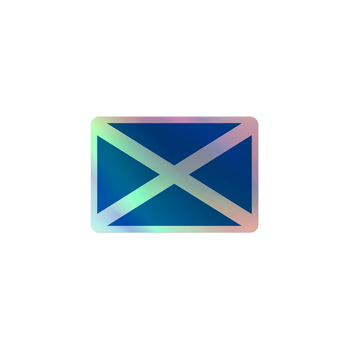 Holographic Scotland Flag Decal Sticker – Shimmering Saltire product image (2)