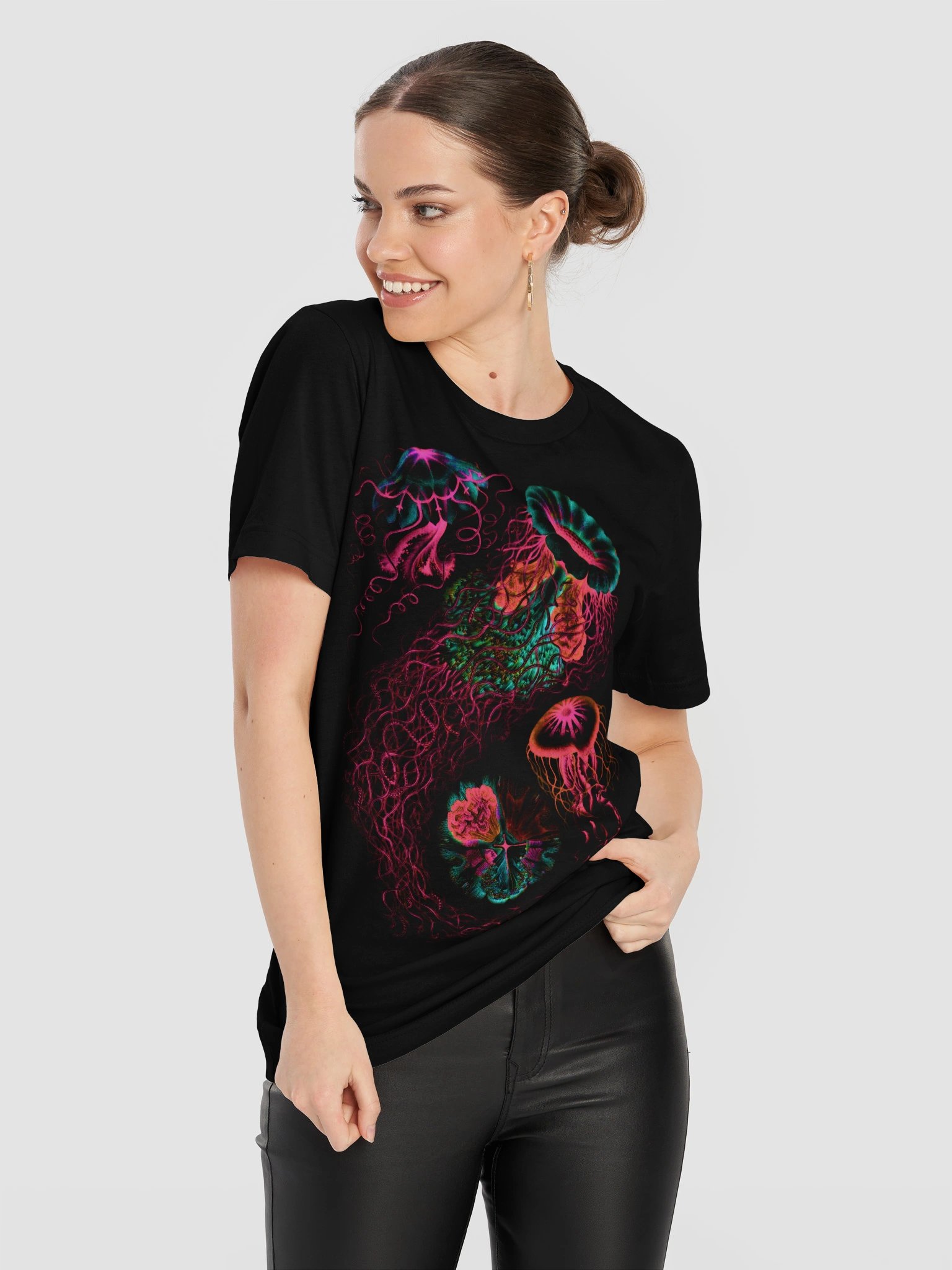 Glowing Jellyfish – Haeckel T-Shirt product image (11)