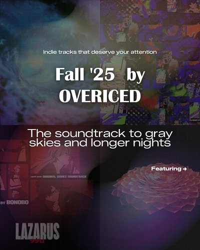 Link in bio 🌙 - for people tired of hearing the same songs on Spotify.
A Spotify playlist with autumn gloomy tracks released...