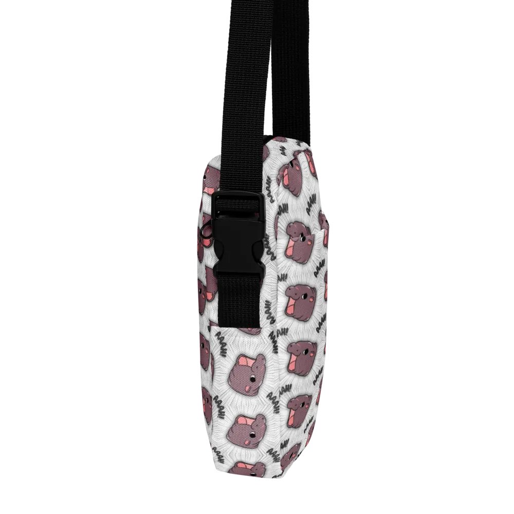 MOODENG'S WHITE AAAH! UTILITY CROSSBODY BAG! product image (8)