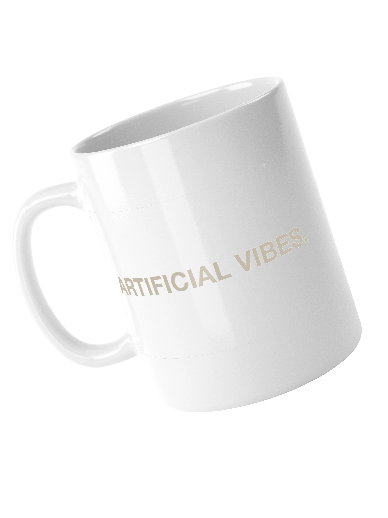 ARTIFICIAL VIBES. offwhite mug. product image (5)
