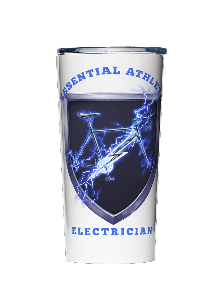 Shield Series: Electrician Edition (White) Tumbler product image (1)