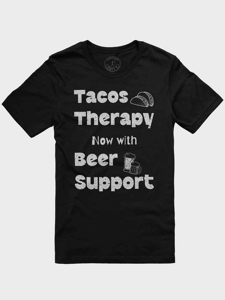 Tacos Therapy, Now With Beer Support T-Shirt product image (1)
